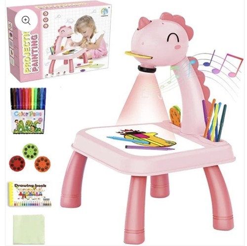 Kids art drawing - drawing, projector